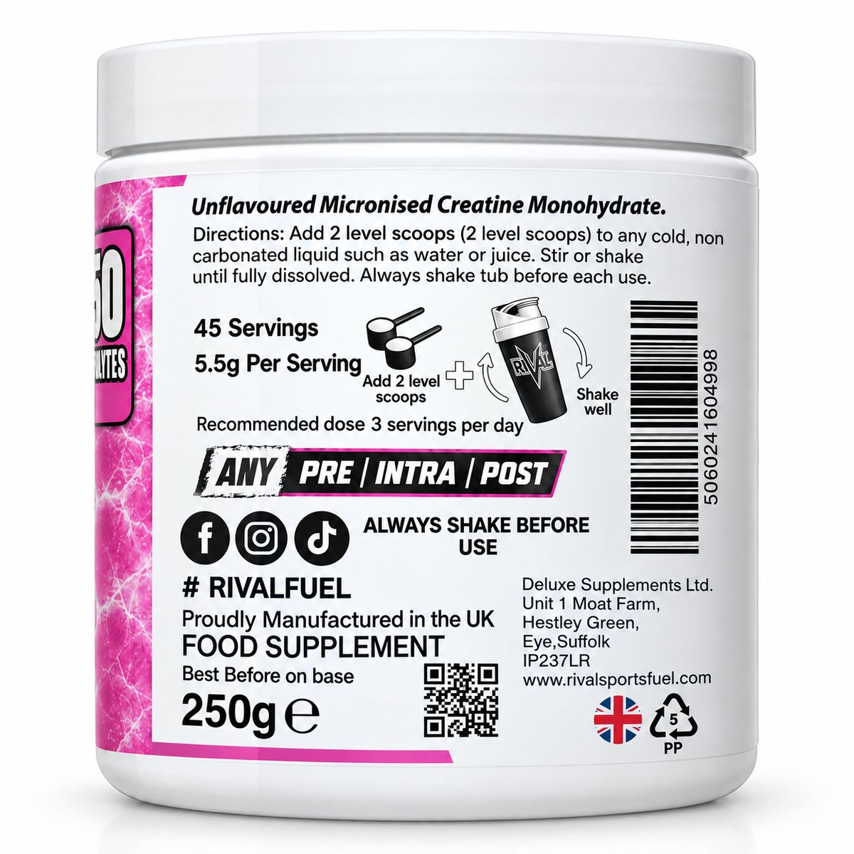 RIVAL Electrolytes + Collagen – Hydration & Beauty Blend