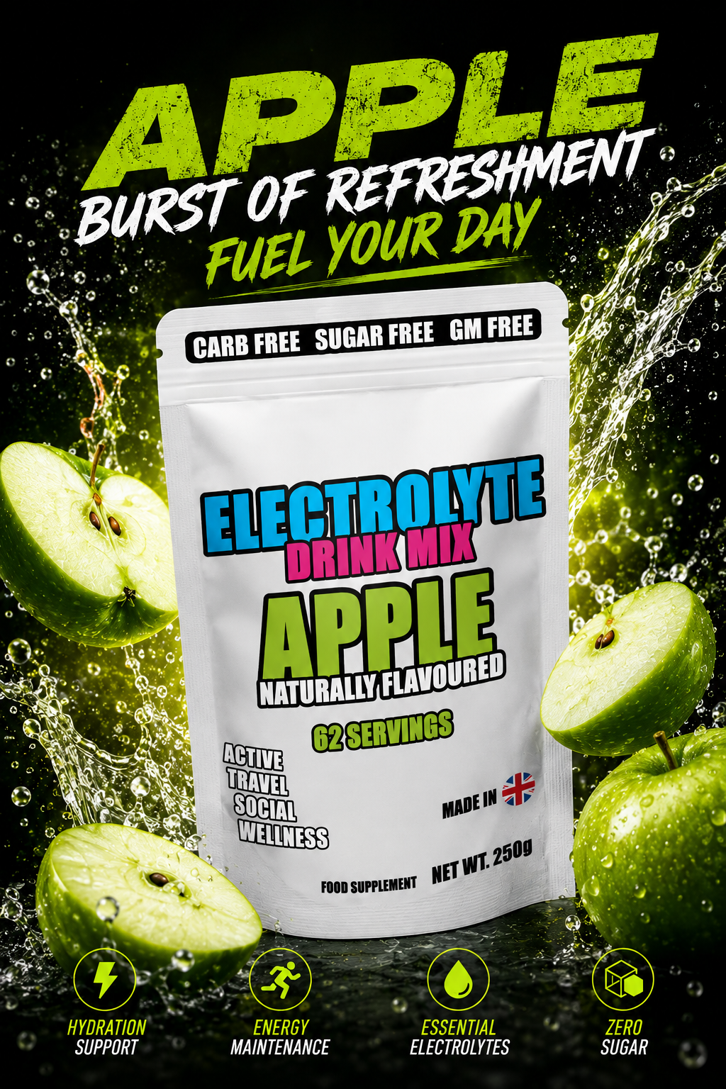 RIVAL RAW: Flavoured Electrolyte Powder