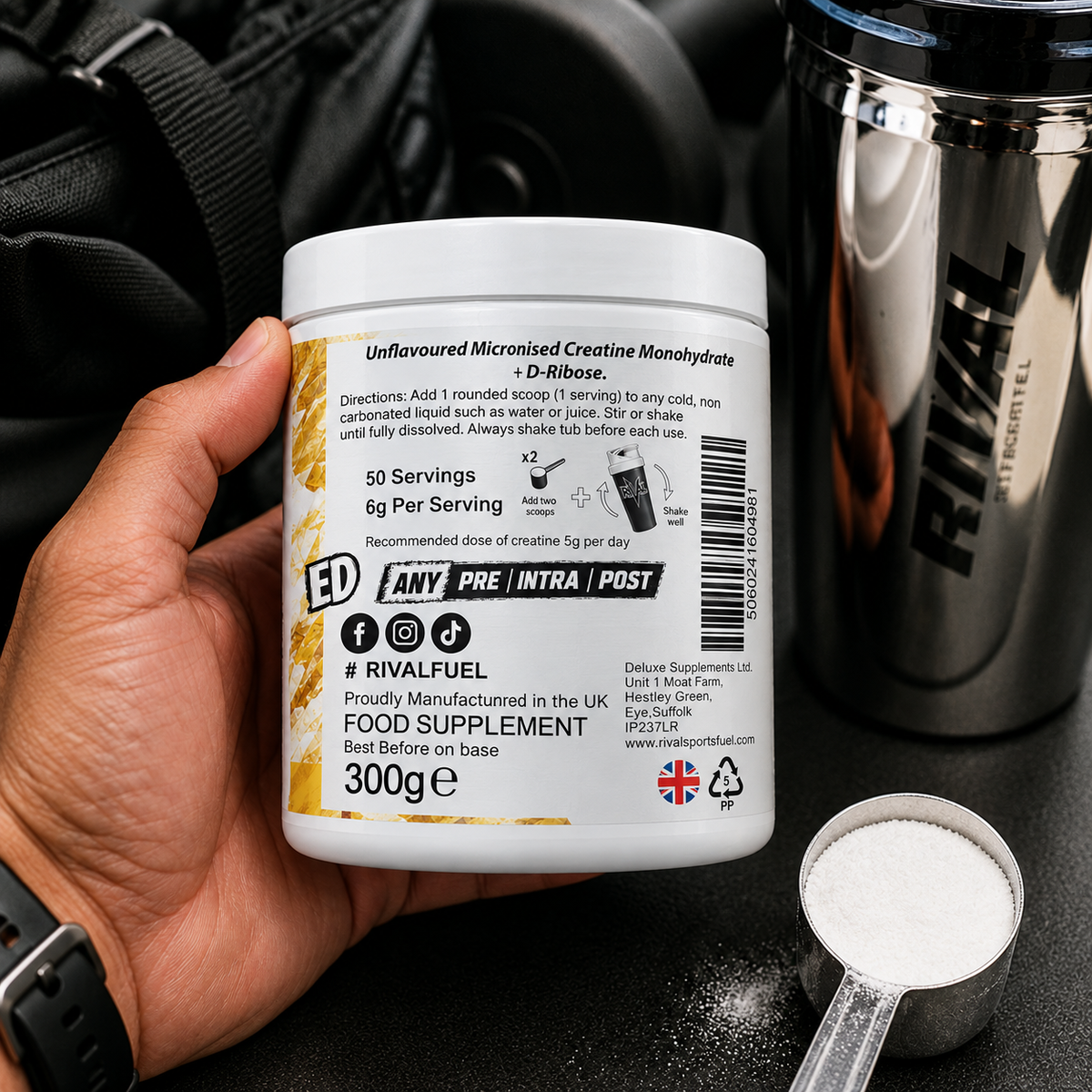 Rival Creatine + D‑Ribose | Dual‑Energy Strength & Recovery Formula