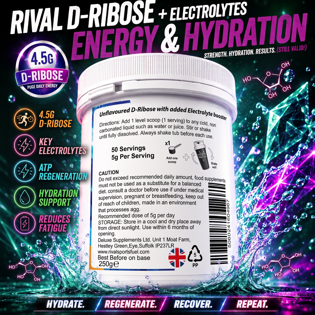 D-RIBOSE PLUS ELECTROLYTES 250G (50 SERVINGS)