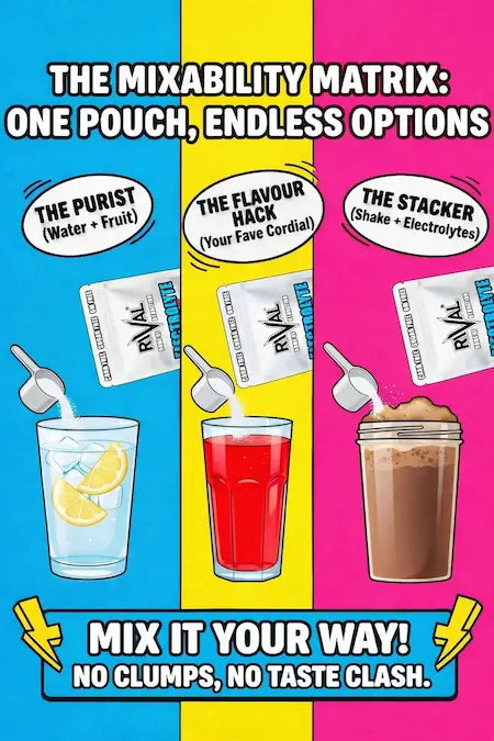 RIVAL RAW: Flavoured Electrolyte Powder