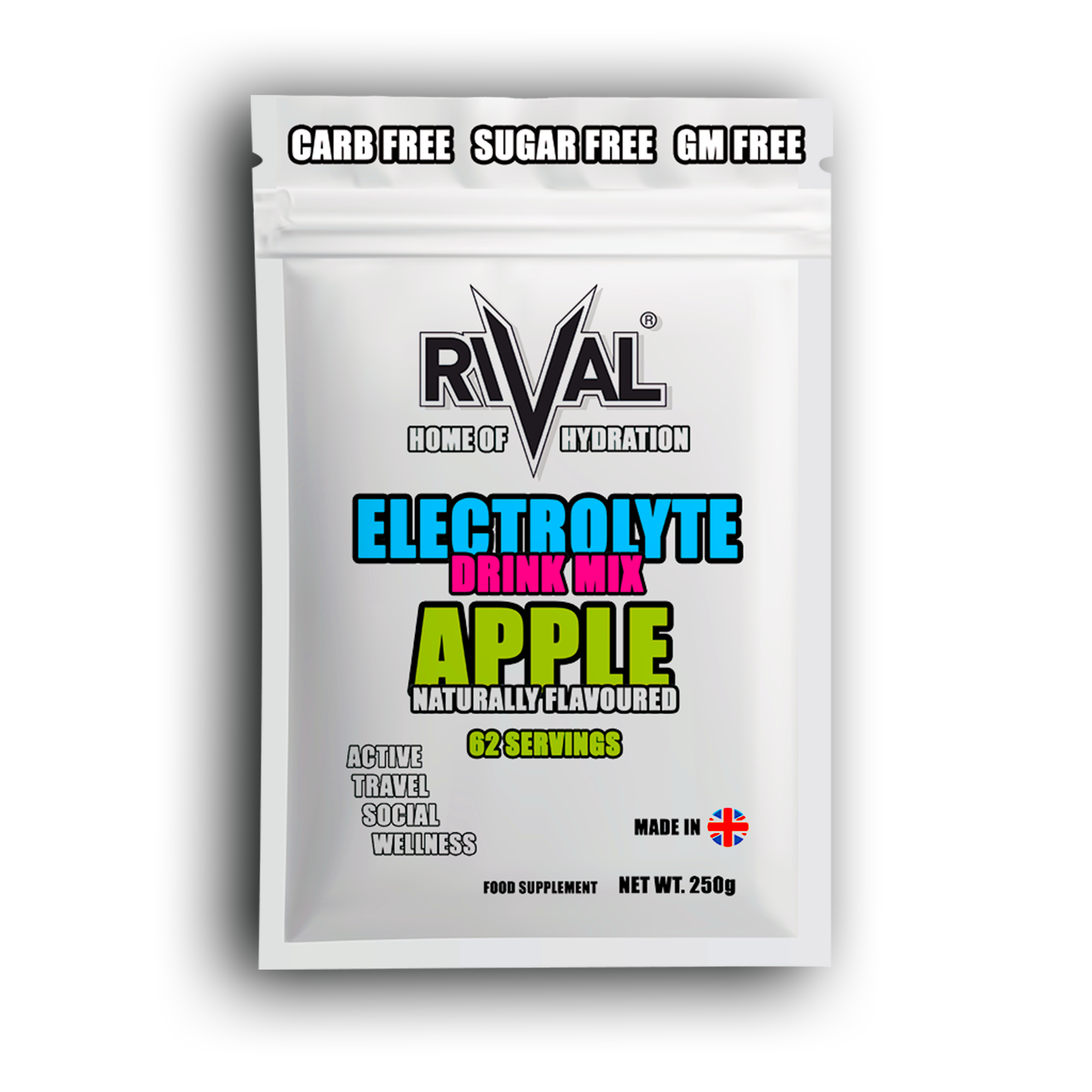 sugar free electrolyte powder apple