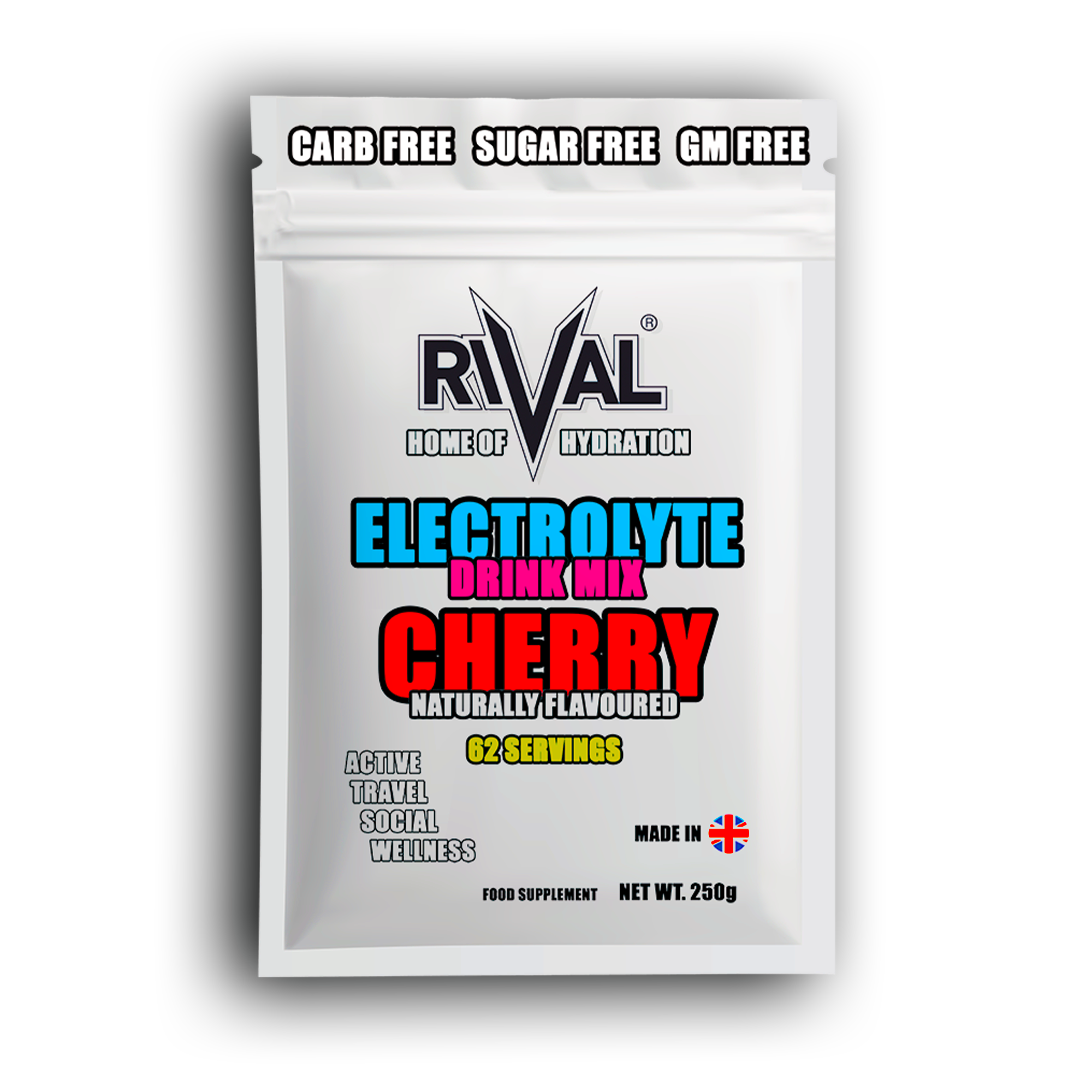 sugar free electrolyte powder cherry