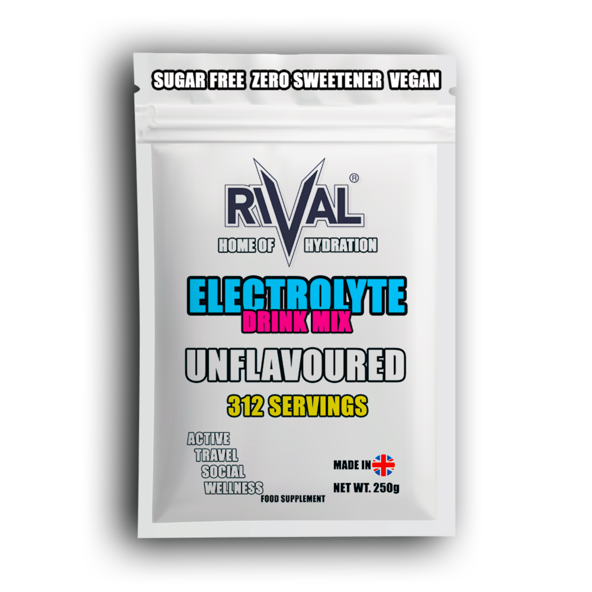 sugar free electrolyte powder Unflavoured