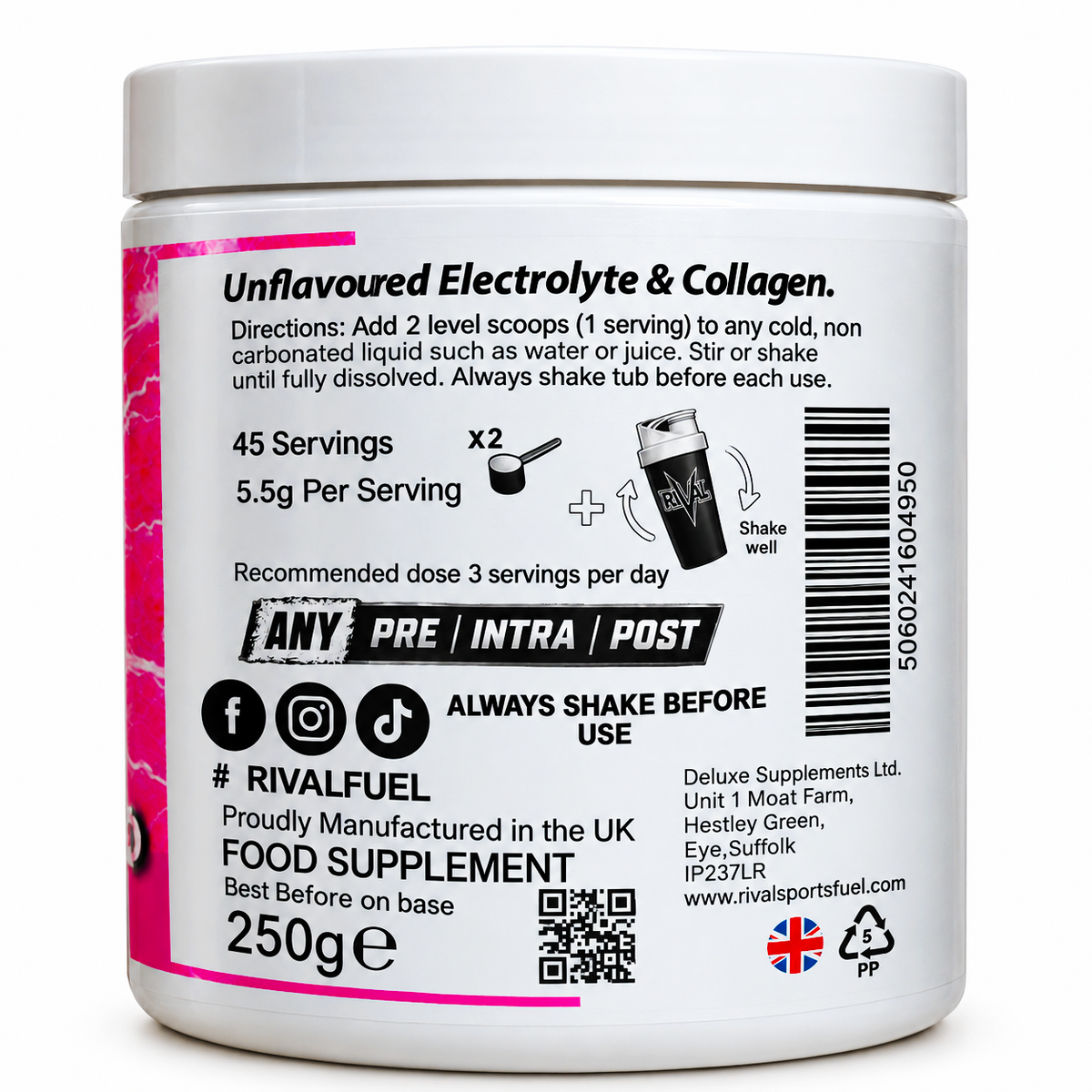 RIVAL Electrolytes + Collagen – Hydration & Beauty Blend